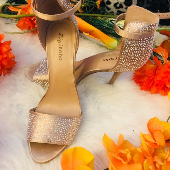 Zigi Soho Shoes - Zigi Soho Satin & Rhinestone Heels